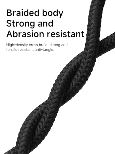 Hagibis 1 ft USB4 Cable with Lanyard – 80 Gbps High-Speed Data Transfer & 240 W Fast Charging for i Phone 16 Pro Max & i Pad Pro – Portable Grey USB C to Type-C Cable with 8 K@60 Hz Video Output – Ultimate Tech Accessibility and Performance