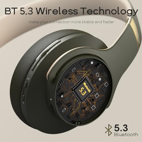 Transform Your Listening Journey with DOQAUS Over-Ear Bluetooth Headphones: 90-Hour Playtime, Tailored EQ Settings, and Superior Noise Cancellation for Unmatched Comfort and Audio Clarity in Music and Calls