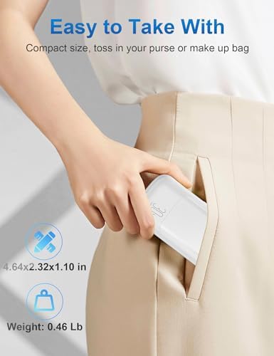 Compact 10,000 m Ah Fast Charging Power Bank with Built-In USB-C Cable for i Phone 16/15, Mac Book, Galaxy, and i Pad – Ultimate Travel Battery Pack for On-the-Go Charging Needs
