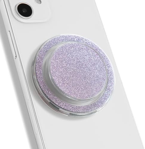 Chic Pink Glitter Phone Grip & Stand – Stylish Mag Safe-Compatible Accessory for Ultimate Security and Hands-Free Convenience – Ergonomic Design for Effortless Multitasking and Enhanced Device Protection