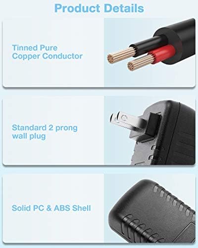 Aclorol 24 V 1 A Dual-Pack Power Supply Adapter – Premium 24 W AC to DC Converter for LED Strip Lighting & CCTV Systems – Universal Wall Charger with 100 V-240 V Input Range – Perfect for 1000 m A, 800 m A, 600 m A, and 400 m A Devices – Includes 5.5 x 2.1 mm & 5.5 x 2.5 mm Connectors – Compact, Durable, and Versatile Power Solution for Home & Commercial Use