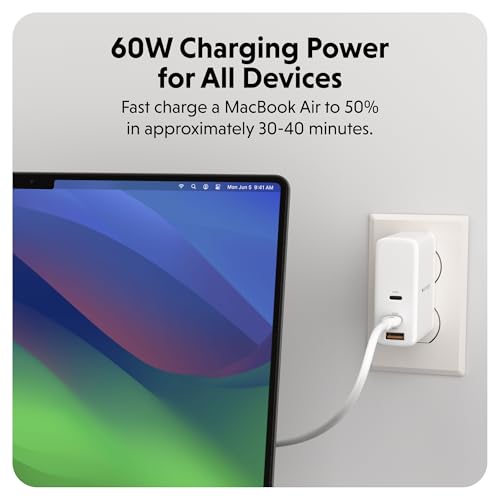 HyperJuice Silicone Charging USBC Cable (1.5m/5ft) w/EcoSmart Silicone Jacket, 60W USB C Charger 3.0 EPR Fast Charge — Tangle-Free USB C Cable 5ft, Withstands 10,000+ Bends (Black) – Enhanced Compatibility and Speed