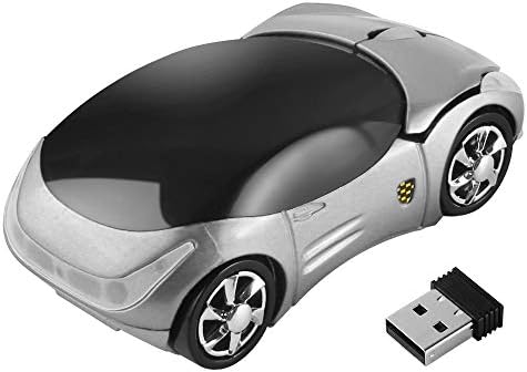 Vibrant Pink Car-Shaped Wireless Mouse for Small Hands – 2.4 GHz Ergonomic Optical Gaming Mouse with USB Receiver – Perfect for Kids, PC, and Laptop Use – Fun and Functional Computer Accessory