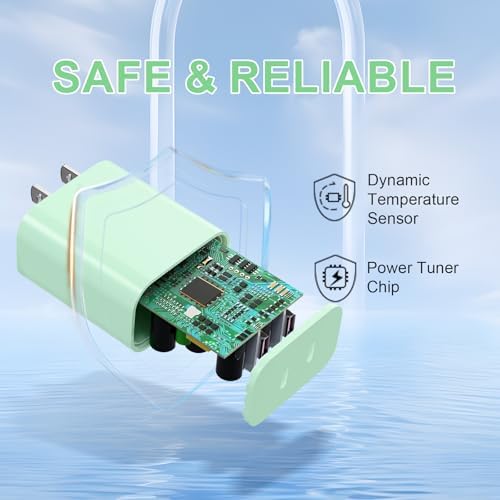 Experience Rapid Charging with the 40 W Dual Port USB-C Wall Charger for i Phone 16 Series – Includes 6 FT USB-C to C Cable for Ultimate Flexibility – Charge Two Devices at Once with Cutting-Edge Safety Features – Ideal for Home, Office, and Travel – Fully Compatible with i Phone 16, 15, 15 Plus, 15 Pro, and 15 Pro Max – Optimize Your Power Needs with Superior Efficiency and Convenience!