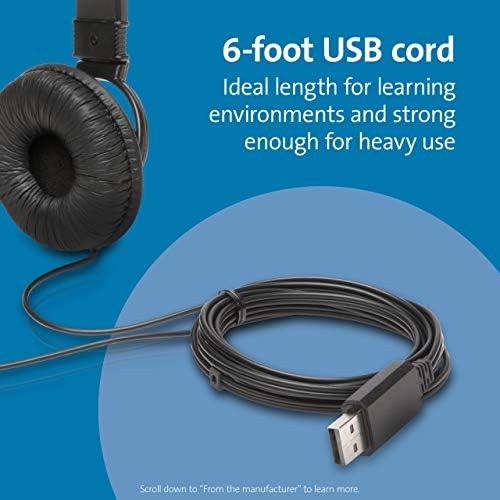 Kensington Hi-Fi USB-C Over-Ear Headphones – Immerse Yourself in Premium Sound with Built-in Mic for Clear Calls, Exceptional Comfort, and Superior Noise Isolation Perfect for E-Learning and Professional Use