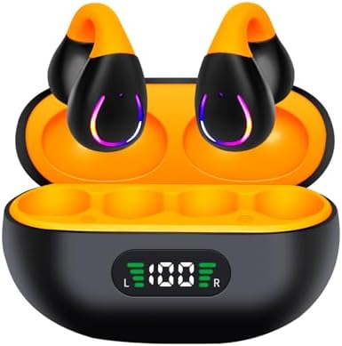 Open Ear Clip Wireless Earbuds – Cutting-Edge Bluetooth 5.3 Sport Earphones with 42-Hour Playtime, IPX5 Waterproof Protection & Ultra-Comfort Design for Active Lifestyles
