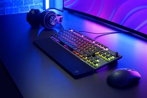 Experience Unmatched Gaming Precision with Turtle Beach Vulcan TKL Tenkeyless Mechanical Keyboard – Linear Titan Switch, Customizable AIMO RGB Lighting, Durable Aluminum Build, and Portable USB-C Connectivity for Ultimate Performance and Style