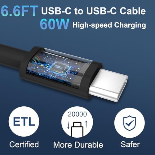 20 W Dual-Port USB-C Fast Charger with 6.6 FT Cable – Ultimate Power Solution for i Phone 15/16 Pro Max & Android Devices – Efficient Travel Companion Designed for rapid charging, this 20 W Dual-Port USB-C Charger ensures your i Phone 15/16 Pro Max and Android devices stay powered up with maximum efficiency. Featuring a generous 6.6 FT USB-C to C cable, this charger eliminates the inconvenience of short cords while allowing you to multitask with ease. Its dual-port design offers the ability to charge two devices simultaneously, making it ideal for busy professionals and frequent travelers. Enjoy broad compatibility across multiple Apple and Android devices, ensuring versatility for all your charging needs. The compact and lightweight structure of this charger enhances portability, making it an essential accessory for your on-the-go lifestyle. Built with high-quality materials, this charger prioritizes durability and safety, giving you peace of mind while delivering fast charging performance. Elevate your charging routine and stay connected wherever life takes you with this indispensable charging solution.
