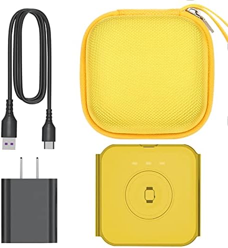 Khanka Premium Hard Shell Case for Iseyyox, RTOPS, Hicober & UCOMX Nano 3-in-1 Wireless Charger – Shock-Resistant, Lightweight Yellow Travel Accessory for Optimal Protection and Seamless Organization While On the Move