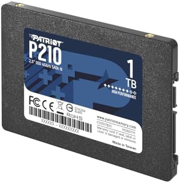 Transform Your Computing with Patriot Memory P210 128 GB SATA III SSD – Ultra-Fast 2.5 Inch Internal Drive for Gamers and Creative Professionals Seeking Unmatched Performance and Reliability
