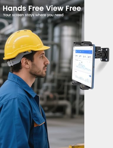 OHLPRO Heavy-Duty Adjustable Tablet Car Mount for i Pad, i Pad Mini & Samsung Galaxy – Ultimate Versatile Holder for 7″-11.5″ Tablets – Secure Dash, Wall, or Desk Installation for Hands-Free Navigation & Productivity Enhancement