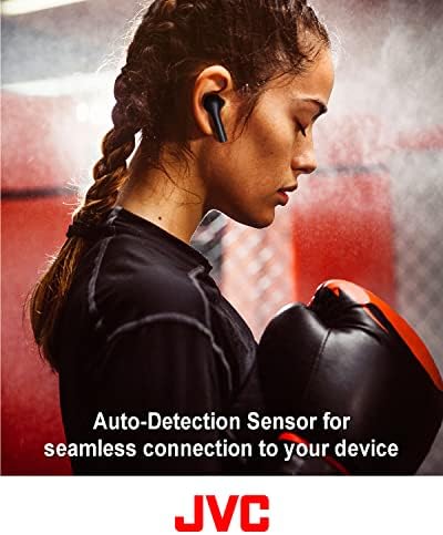 JVC Marshmallow+ True Wireless Earbuds – Premium Sound with Low Latency & Touch Control – Bluetooth 5.0 for Instant Connectivity – Up to 30 Hours of Playtime – Sleek Black Design for Active Lifestyles – Ideal for Commuting, Fitness, and Home Enjoyment
