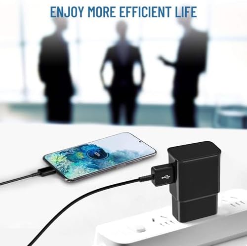 Fast Charging USB Type C Cable for Samsung Galaxy Devices – 6.6 Ft Durable Charger Cord for S25/S24/S23/S22/S21/S20/S10 Series, Note 8/9/10/20 – Enhanced Power Delivery and Universal Compatibility for Optimal Performance
