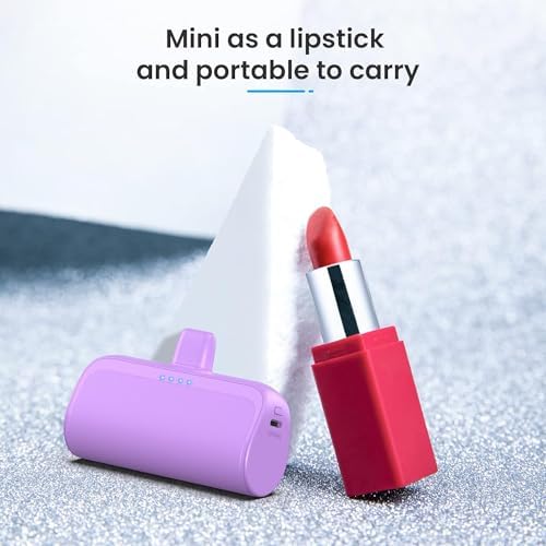 Dual Pack Mini Portable i Phone Charger 5200 m Ah – Ultra-Compact 20 W PD Fast Charging Power Bank for i Phone 14, 13, 12, 11, X, 8, 7, 6 Series – Perfect Travel Companion for Quick Device Recharges and Enhanced Compatibility