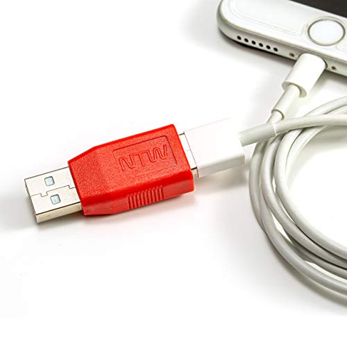 Secure Your Charging: NTW USB-A to USB-C Data Blocker – Essential Juice Jacking Protection Adapter (5 Pack) for Safe Power Transfer, Compatible with Smartphones and Laptops, Portable Design for Travel and Daily Use