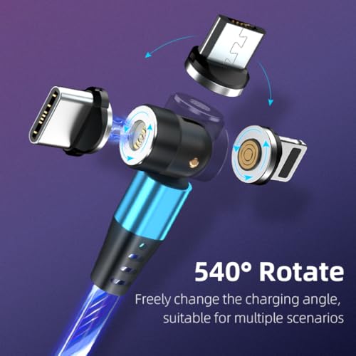 Transform Your Charging Experience with the Algasan 540-Degree Rotating USB A to USB C Magnetic Data Cable – 6.5 ft of Effortless Power and High-Speed Data Transfer, Compatible with All Devices from Smartphones to Laptops, Featuring Durable Design, Tangle-Free Convenience, and Innovative Magnetic Attachment for Seamless Connectivity