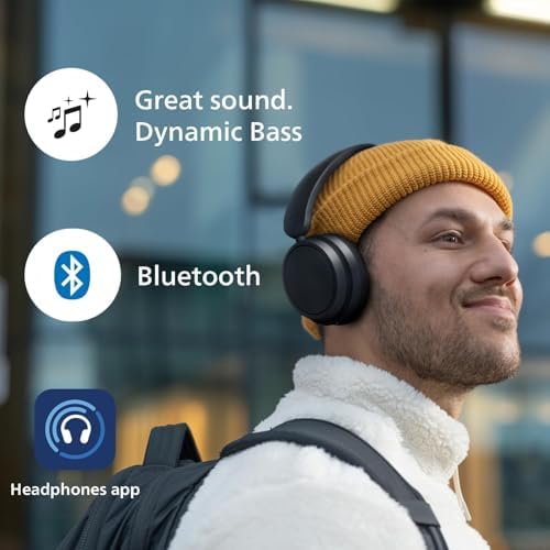 Immerse Yourself in Premium Sound with Philips H8506 Over-Ear Bluetooth Headphones | Unmatched Noise Cancellation & 60-Hour Battery Life | Ultra-Lightweight Comfort with Plush Ear Cushions | Dual Device Connectivity for Seamless Listening | Hi-Res Audio Quality in Sleek Black Finish | Perfect for Audiophiles and Everyday Use