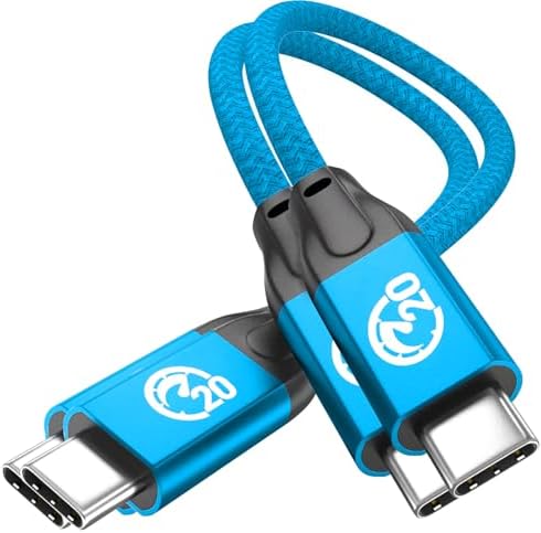 Experience High-Speed Connectivity with Use Bean USB C to USB C Cable – 100 W Fast Charging & 20 Gbps Data Transfer – 15 FT Dual Pack for Mac Book Pro, Galaxy S25 Ultra, i Pad Mini 6, and More – Enhanced 4 K Video Output for Ultimate Performance and Compatibility