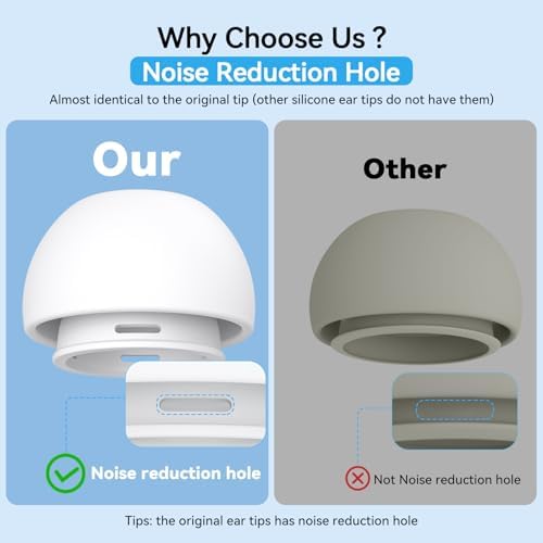 Advanced Comfort Silicone Ear Tips for Air Pods Pro (1 st & 2 nd Gen) – 8-Pair Set with Noise Reduction Technology, Built-in Dust Protection, and USB-C Charging Case – Includes Essential Cleaning Kit for Optimal Performance – Available in Four Sizes for Customizable Fit and Superior Sound Quality