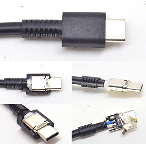 High-Performance 1.8 Meter USB C Cable – Type-C to Open-End Charger with Lock Slot for Enhanced Durability and 9.5 A Fast Charging – Universal Compatibility for HP, DELL, Lenovo Laptops (45 W-180 W) – Ideal for Data Transfer and Power Delivery