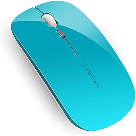 Uciefy Q5 Slim Rose Gold Wireless Mouse – Portable Optical Rechargeable Design with Silent Click, USB Receiver & Type C Adapter for Effortless PC, Laptop & Desktop Compatibility – Elevate Your Workspace with Style & Precision