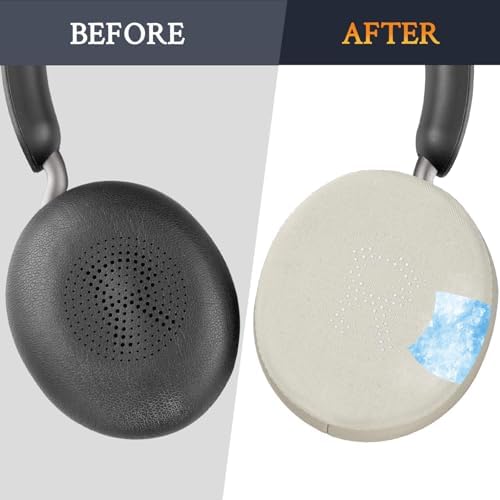 Revolutionary SOULWIT Cooling Gel Earpads for Jabra Evolve2 65 & 40 – Experience Ultimate Comfort with Breathable Ice Silk Fabric – Superior Replacement Ear Cushions for On-Ear Wireless Headsets – Perfect for Long Hours of Use in Sleek Black – Elevate Your Listening Experience with Enhanced Performance and Style
