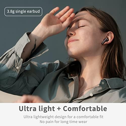 Premium Bluetooth 5.3 Wireless Earbuds with Deep Bass and 40-Hour Playtime – IP7 Waterproof In-Ear Headphones Featuring 4 HD Microphones for Crystal-Clear Calls and Ergonomic Comfort – Ideal for Android & i OS Users in Vibrant Green