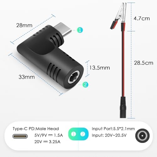 Versatile SHNITPWR Adjustable DC Power Supply Adapter – 3 V to 24 V Universal AC/DC Converter with 14 Interchangeable Tips for Enhanced Device Compatibility – 72 W High-Performance Solution for Electronics and Small Appliances – Global Input Voltage 100 V-240 V for Worldwide Adaptability and Safety Features