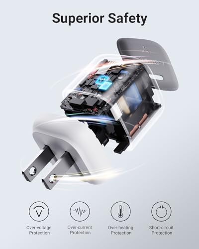 VOLTME 30 W Ga N USB-C Charger with 3 ft Cable – Ultra-Compact Foldable Wall Adapter for i Phone 15/15 Pro/14/14 Pro Max & Samsung Galaxy – Ultimate Fast Charging Solution for Home, Office, and Travel Needs