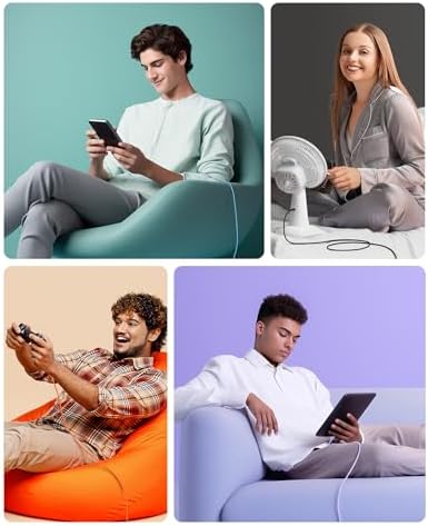 Ultra-Flexible 10 FT USB A to USB C Cable Set – 3-Pack for Seamless Charging & Data Transfer | Compatible with i Phone 16/15 Pro Max Plus, Galaxy S23, Apple Car Play & Android Auto | Premium White Design for Maximum Versatility and Speed