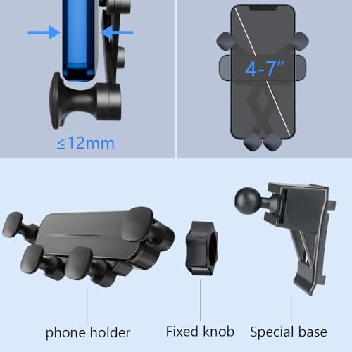 Transform Your Volkswagen Jetta Driving with a Custom-Fit Phone Holder Mount (2019-2024) – Superior Stability, 360-Degree Rotation & Hands-Free Functionality for Safe Navigation and Communication on the Go