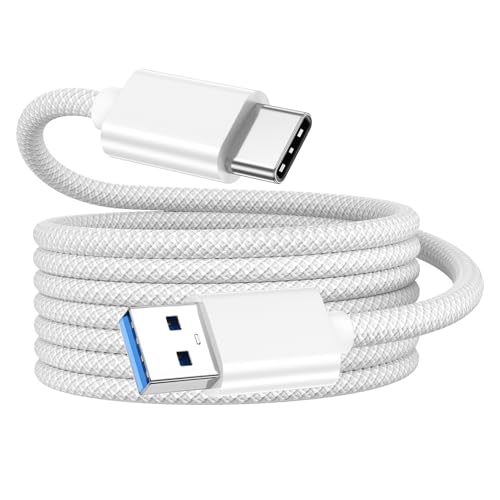 Compact 6-Inch USB A to USB C 3.1 Cable – 2-Pack for High-Speed 10 Gbps Data Transfer & Fast Charging | Perfectly Compatible with i Phone 15, Mac Book Pro, i Pad Pro, Samsung Galaxy S24, and Google Pixel | Ideal for Travel & Clutter-Free Connectivity | Durable Design for Everyday Use