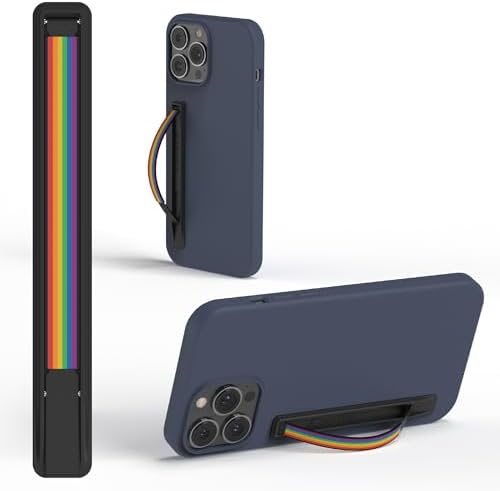 Sleek Strip Ultra-Thin Phone Grip & Kickstand – Lightweight Finger Holder for i Phone & Android – Customizable Loop Design with Dual Viewing Angles – Pocket-Friendly, Strong Adhesive, and Stylish Color Options for Enhanced Mobile Experience