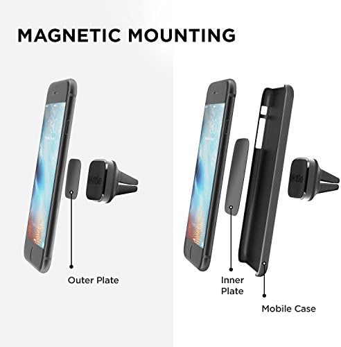 i Ottie i Tap 3 Magnetic Dashboard Smartphone Holder – Universal Car Mount for i Phone & Android with Mag Safe Support, Effortless One-Hand Operation, Quick Adhesive Setup for Secure and Safe Driving