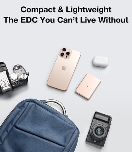 TORRAS Ultra-Slim Magnetic Wireless Power Bank – 10,000 m Ah Fast Charging Portable Charger for i Phone 16/15/14/13/12 in Glacier Gray – Lightweight Design with 22.5 W Quick Charge & USB-C Cable for Ultimate Convenience and Compatibility