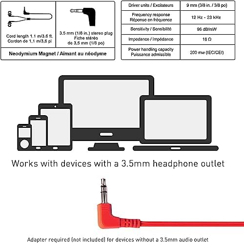 Panasonic Ergo Fit Wired Earbuds with Microphone – Superior Sound Quality with Ergonomic Comfort, Universal 3.5 mm Jack Earphones for Phones and Laptops in Stylish Metallic Purple – Custom-Fit Earpieces (S/M/L) for Optimal Audio Experience and Hands-Free Calls – RP-TCM125-VA