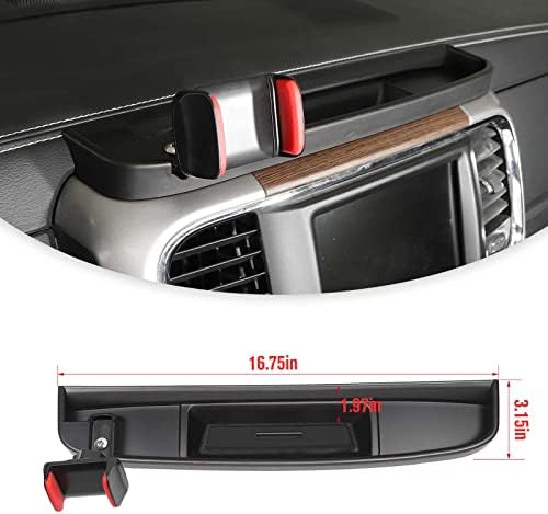 Jimen Dodge Ram 2012-2017 Phone Holder Mount – Premium Dashboard Tray for Unmatched Stability and Easy Access to Navigation Apps