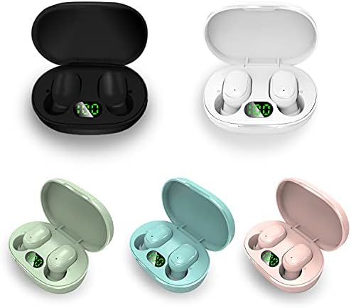 E6 S True Wireless Waterproof Earbuds – Advanced Bluetooth 5.0 Sports Headphones with LED Battery Indicator, Exceptional Hi-Fi Sound, and Effortless Button Controls for Ultimate Comfort – Ideal for Gaming, Gym Workouts, and Outdoor Adventures (Black)