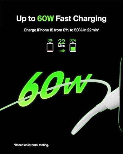 Belkin Boost Charge USB-C to USB-C Fast Charging Cable – 1 M (3.3 ft) Durable Power Cable for i Phone 16, Galaxy S25, Nintendo Switch 2 & More – Sleek Black Design for Quick Connectivity and Everyday Portability
