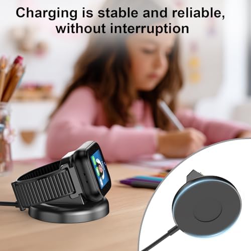 Rapid Charge Portable Dock for T-Mobile SYNC UP Kids Watch 2 – 5 ft Versatile Cable & Sleek White Adapter for Home, Office, and Travel – Essential Smartwatch Charger for Active Parents with Enhanced Compatibility and Durability
