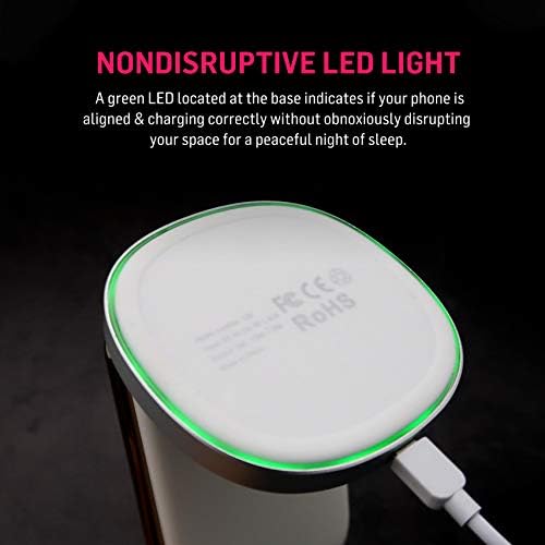 Adonit Qi-Certified Wireless Charging Stand – Ultra-Fast Charger for i Phone 12/11 Series & Galaxy S20/S10/Note 10 with Bonus QC Adapter – Elegant Design for Efficient Home & Office Power Management