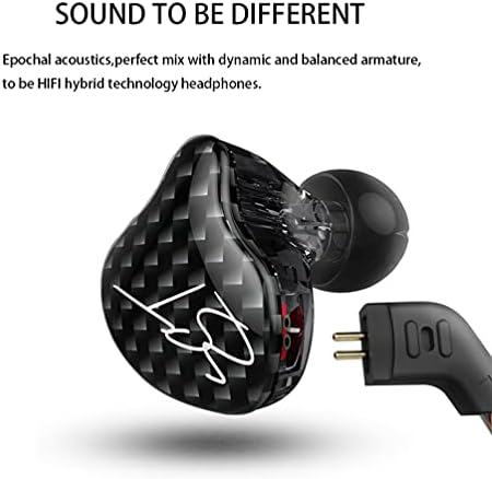 KZ ZST Dual Driver Wired In-Ear Earphones – Hi-Fi Monitor Earbuds for Musicians, Gamers, and Audiophiles – Superior Sound Clarity and Ergonomic Comfort for Extended Use – Tangle-Free Design for Enhanced Durability and Compatibility with All Devices