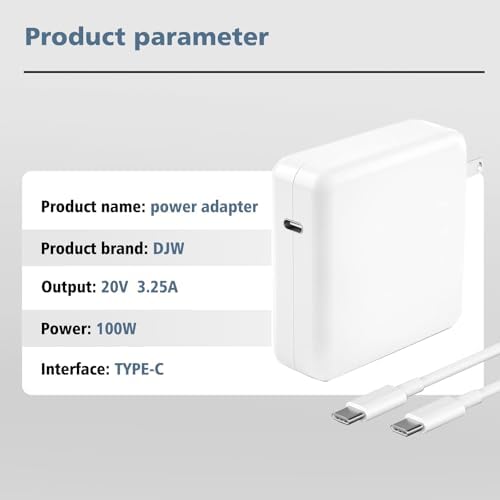 Elevate Your Charging Experience with the 100 W USB-C Fast Charger for Mac Book Pro – Versatile Power Solution for Mac Book Air, i Pad Pro, and All USB-C Devices – Ultra-Lightweight, ETL-Certified Adapter with Advanced Safety Features – Ideal for Home and Office Use, Backed by a Hassle-Free 90-Day Satisfaction Guarantee