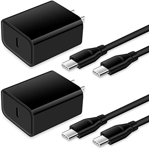 20 W USB C Fast Charger with 6 ft USB C to C Cable – Rapid Charging Solution for Samsung Galaxy S25 Ultra, S24 FE, Pixel 9, and More – Compact, Durable, and Travel-Friendly Charger to Power Your Android Devices Efficiently