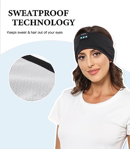 Transform Your Sleep and Workouts with Voerou Bluetooth Sleep Headband Headphones – Comfort-Driven Design, Superior HD Sound, Perfect for Insomnia Relief, Yoga, and Travel, Adjustable Fit with Long-Lasting Battery Life for Seamless Audio Enjoyment