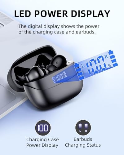 A8 PRO Wireless Earbuds: High-Performance Bluetooth Headphones with Immersive Deep Bass, IPX7 Waterproof Technology, 36-Hour Playtime, and Ergonomic Comfort for Active Lifestyles – Perfect for Music Enthusiasts and Crystal-Clear Calls on Android Devices