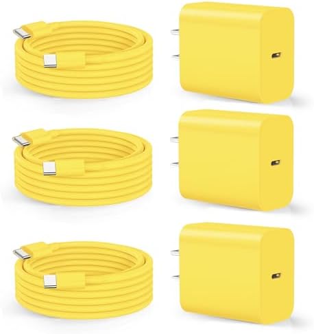 Compatible with iPhone 16/15 Charger Fast Charging, Dual Port 20W USB C Wall Charger Block Type C to Type C 10ft Long USB C Fast Charing Cable for Phone 15/16/Pro Max/Pro/PlusPad Pro/Air/Android – Enhanced Compatibility and Speed