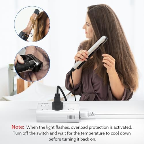 Universal DOACE 350 W Voltage Converter: Seamless 220 V to 110 V Power Transformer with Integrated Travel Plug Adapter – Optimized for Hair Tools, Laptops, and Mobile Devices with Fast Charging and Global Compatibility