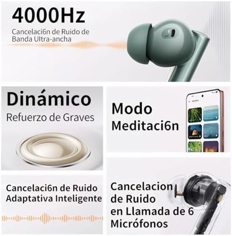 realme Air 6 True Wireless Earbuds – Ultimate 50 d B Active Noise Cancellation for Uninterrupted Immersion, Hi-Res Audio with LHDC for Pristine Sound Clarity, Powerful 12.4 mm Bass Drivers Delivering Rich Audio Experience, Cutting-Edge 6-Microphone System Ensuring Crystal-Clear Calls, Impressive 40-Hour Battery Life for All-Day Listening, Advanced Bluetooth 5.3 for Seamless Connectivity, IP55 Rated Sweat & Water Resistant Design for Active Users – Ideal Choice for Athletes and Professionals Pursuing Top-Tier Audio Quality – Transform Your Audio Experience Today