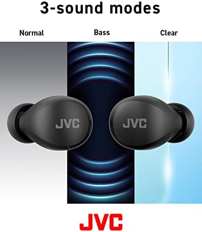 JVC Gumy Mini True Wireless Earbuds – Ultra-Light Bluetooth Headphones with Neodymium Drivers, 23-Hour Battery for Uninterrupted Music, IPX4 Water-Resistant Design Perfect for Active Lifestyles, Effortless Device Pairing for On-the-Go Listening